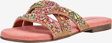 Mule LAZAMANI en rose : devant