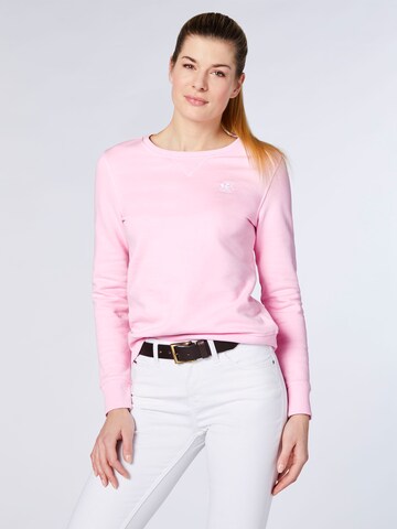 Polo Sylt Sweatshirt (GOTS) in Pink: Vorderseite