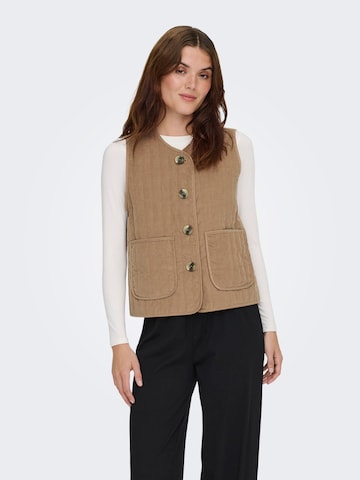 ONLY Bodywarmer 'ONLSap' in Bruin: voorkant