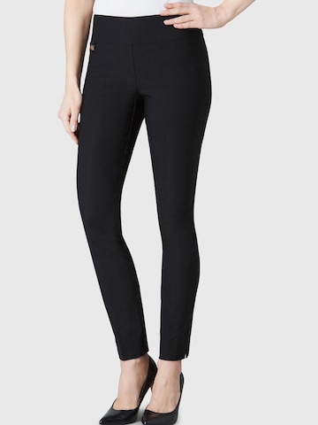 Lisette L Slim fit Pants in Black: front