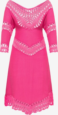 IZIA Beach Dress in Pink: front