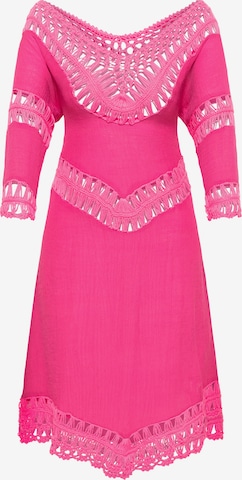 IZIA - Vestido de playa en rosa: frente