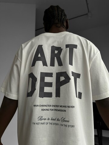 Kleidermafia Shirt 'Art Dept.' in Beige