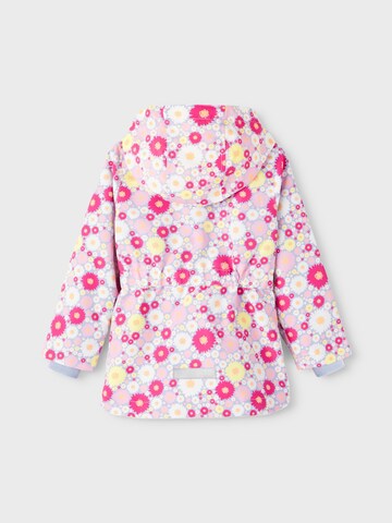 NAME IT Between-Season Jacket 'Daisy Dream' in Pink