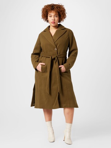 Dorothy Perkins Curve Between-Seasons Coat in Green: front