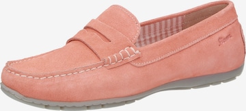 Mocassin SIOUX en orange : devant