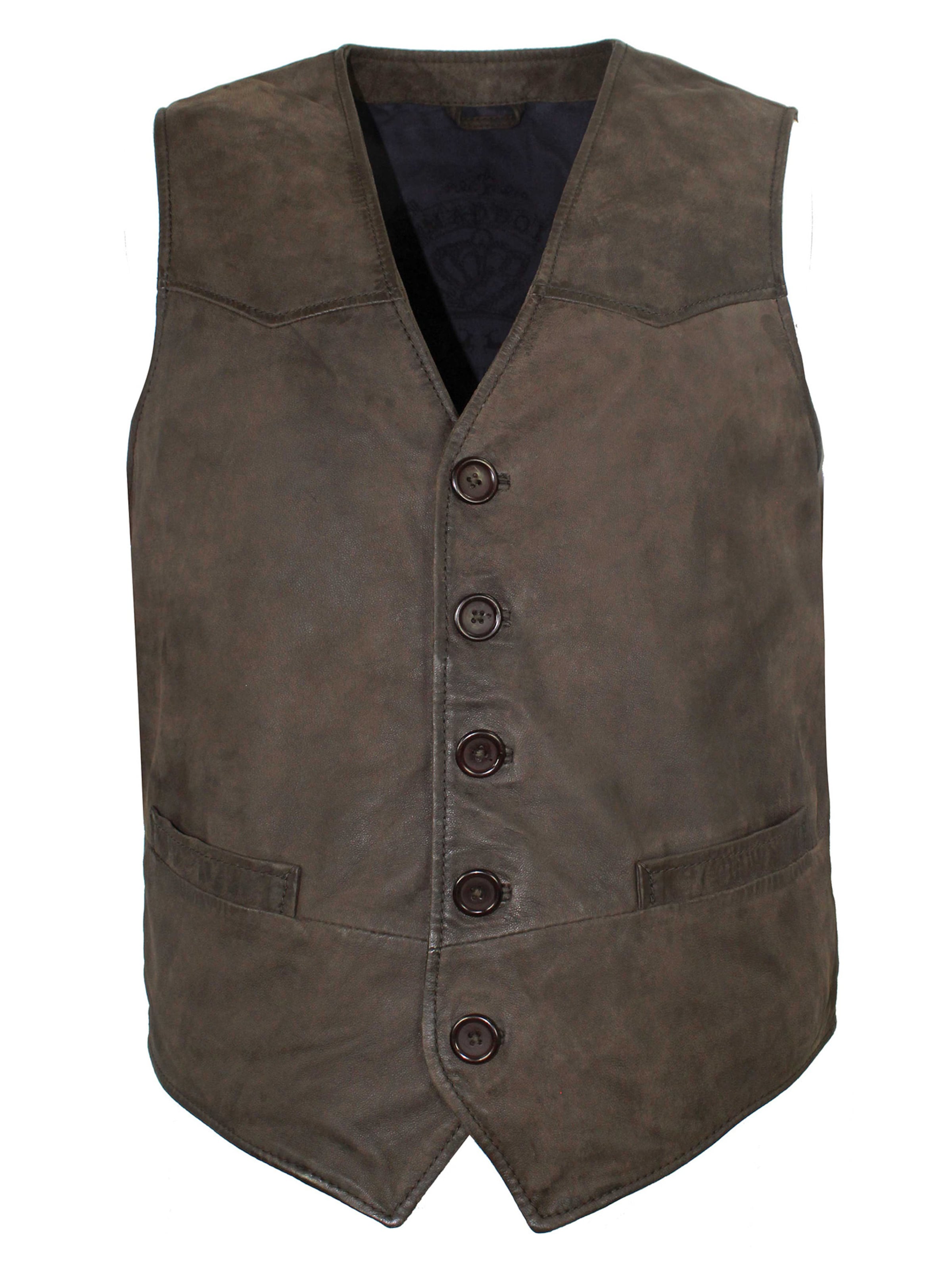 MADDOX Weste 'Emilio'‌‌‌ in Braun: Vorderseite