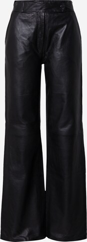 Ibana Szeroka nogawka Spodnie 'Palma' w kolorze czarny: przód
