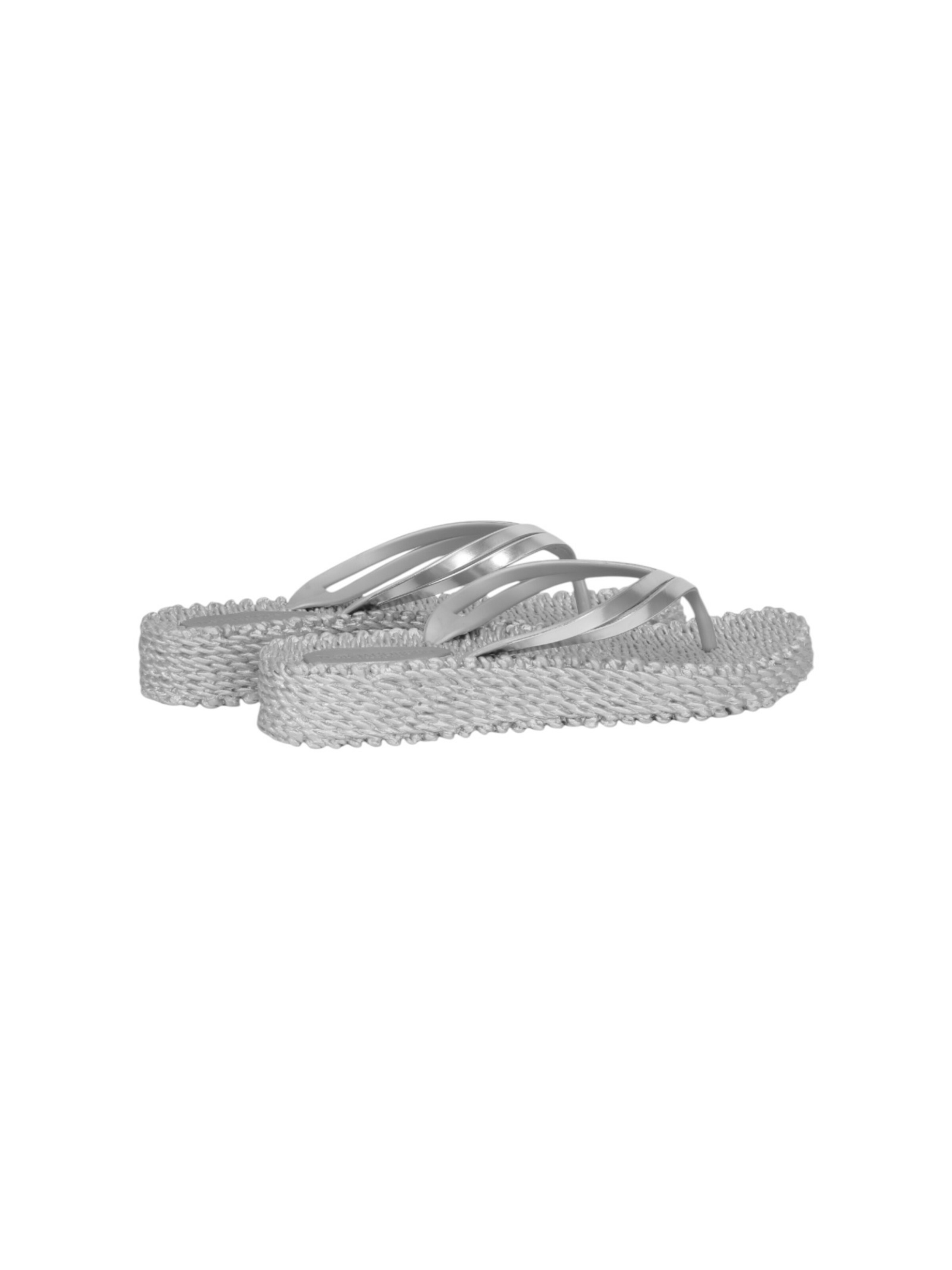ILSE JACOBSEN T-Bar Sandals 'Cheerful06' in Silver