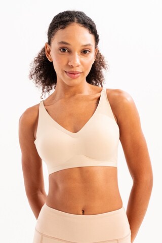 Justever T-shirt BH in Beige: voorkant