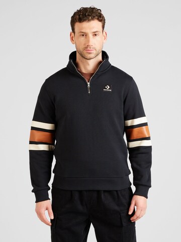 CONVERSE - Sweatshirt 'STAR CHEVRON  SKATE' em preto: frente