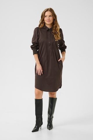 CULTURE Shirt dress in Brown