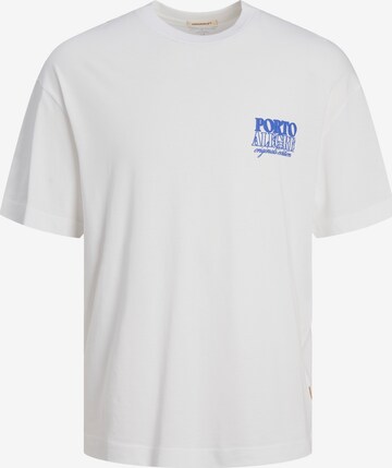 JACK & JONES Bluser & t-shirts 'MYKONOS' i hvid: forside