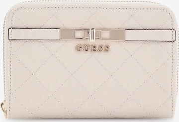 GUESS Portemonnaie 'Idra' in Weiß: Vorderseite