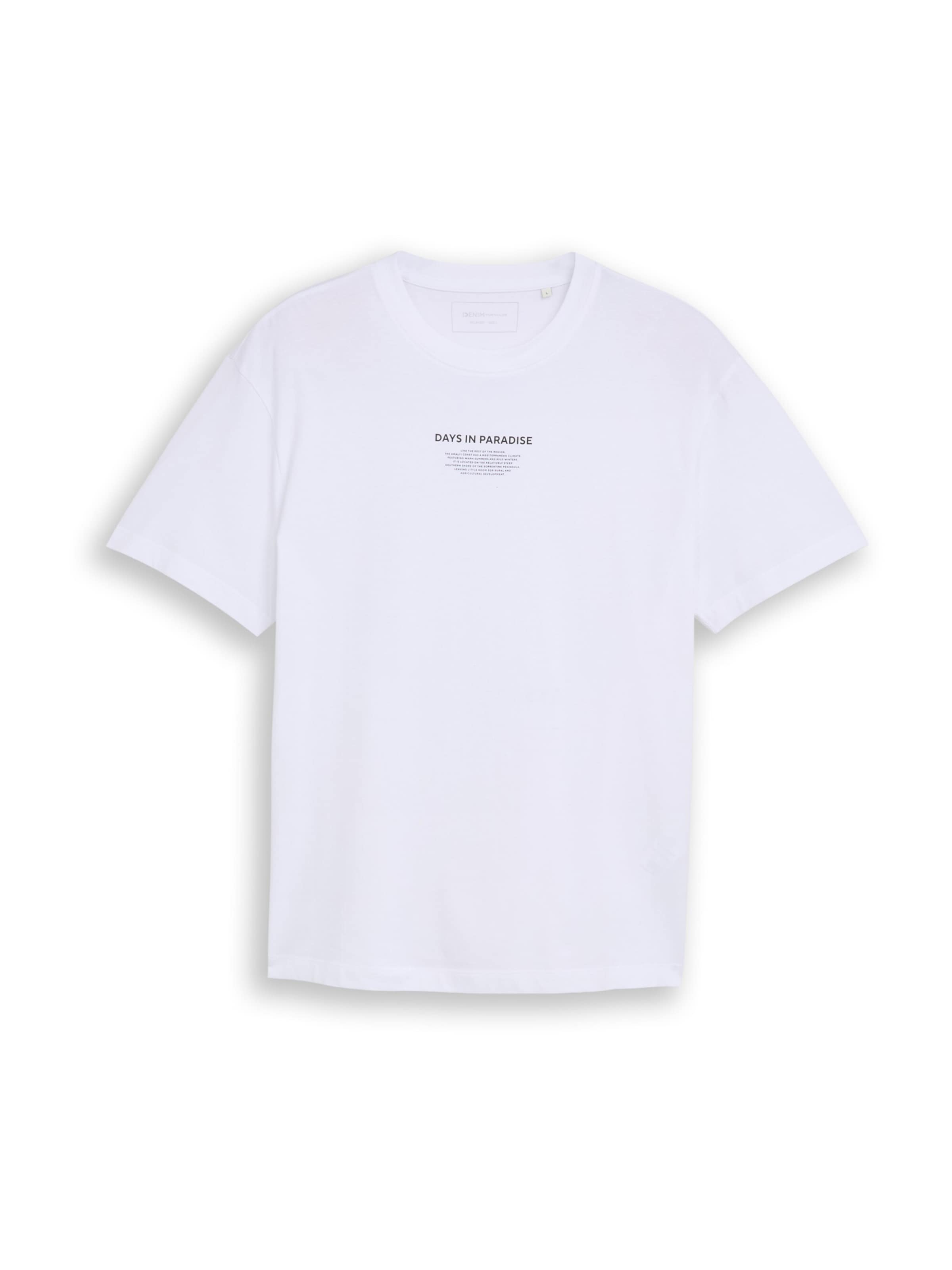 TOM TAILOR DENIM Shirt in White: front