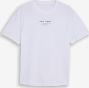 TOM TAILOR DENIM Shirt in White: front
