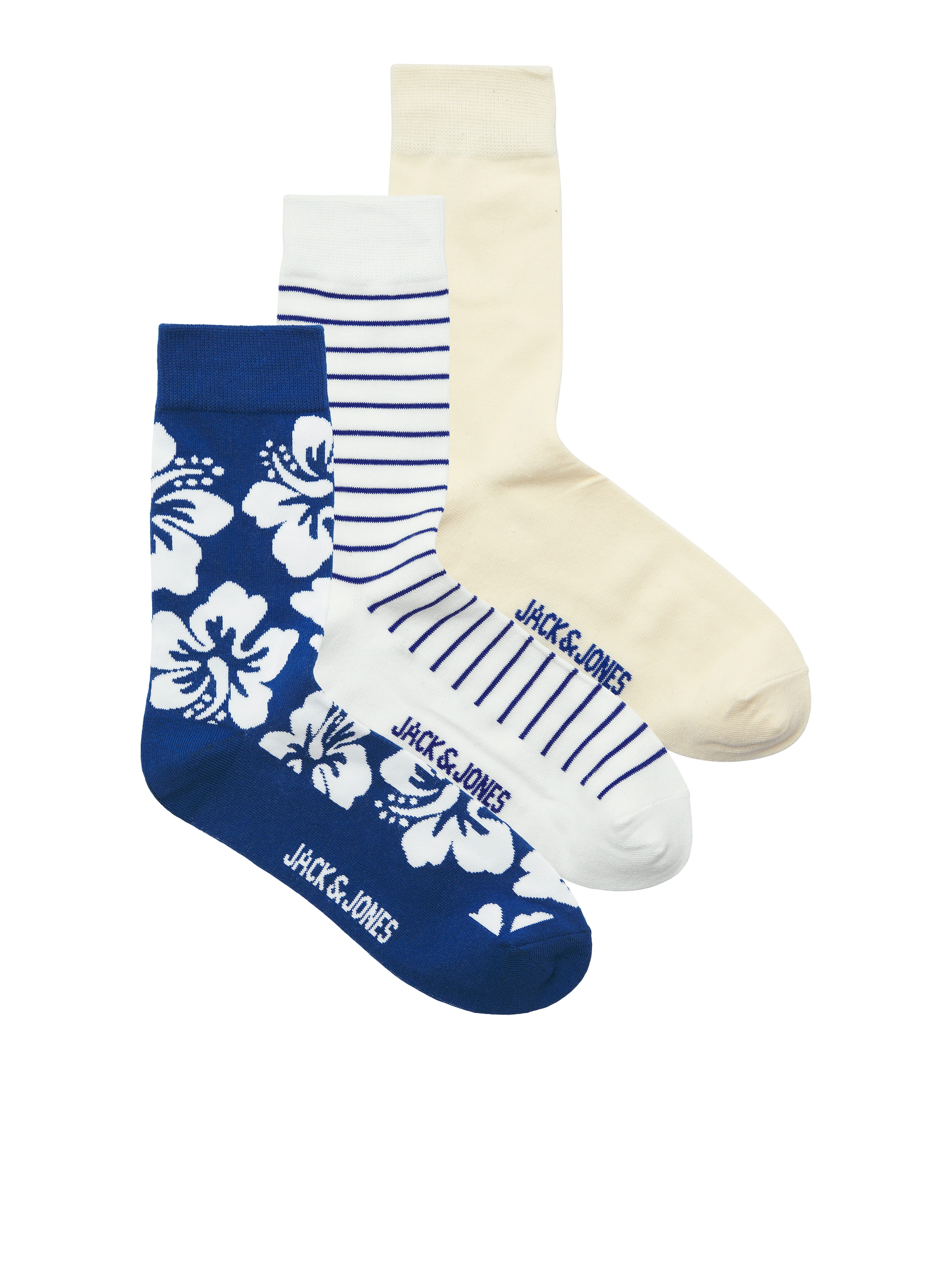 JACK & JONES Къси чорапи 'JACCARSON' в бежово: отпред