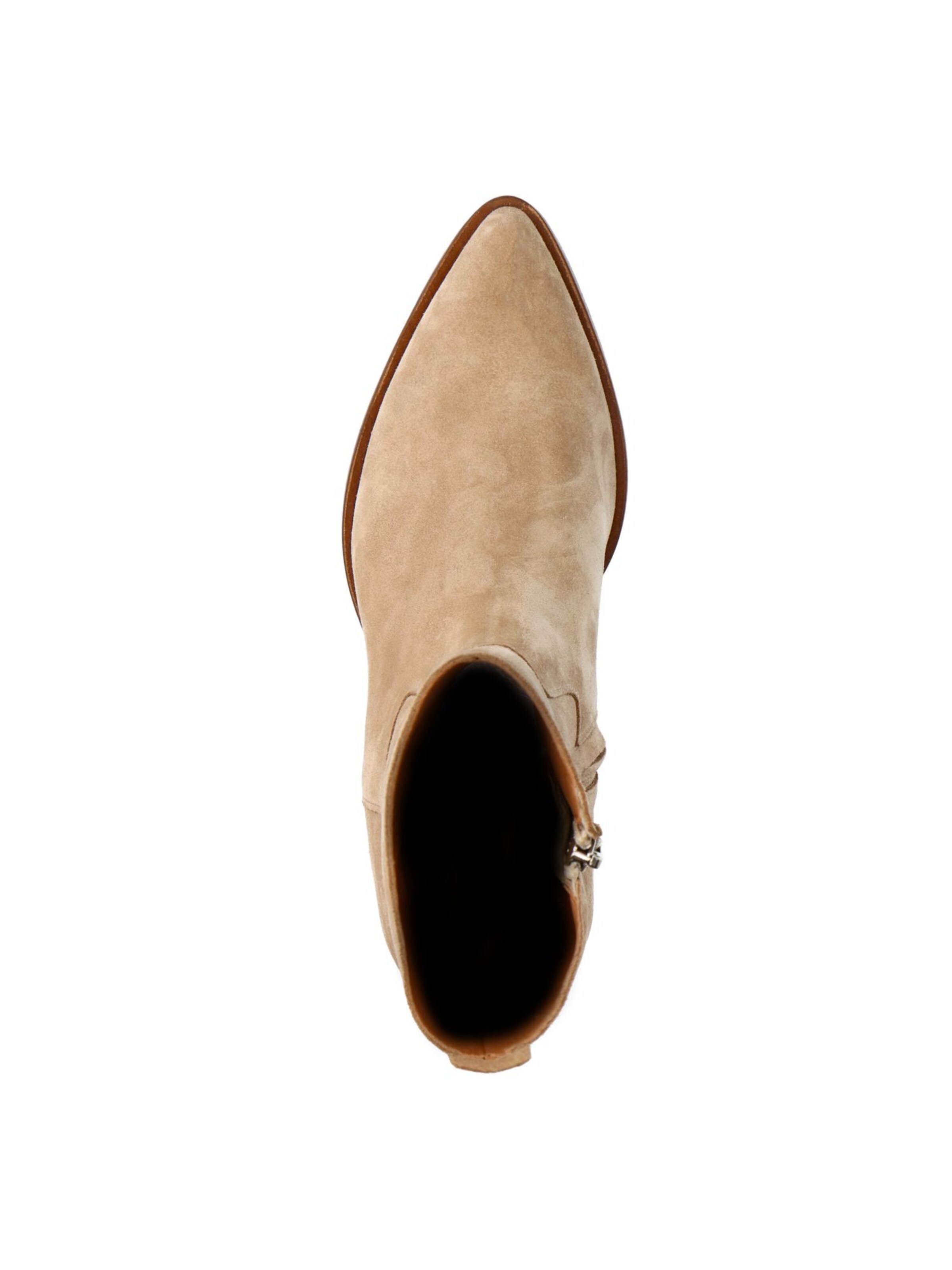 MANFIELD Ankle Boots in Beige