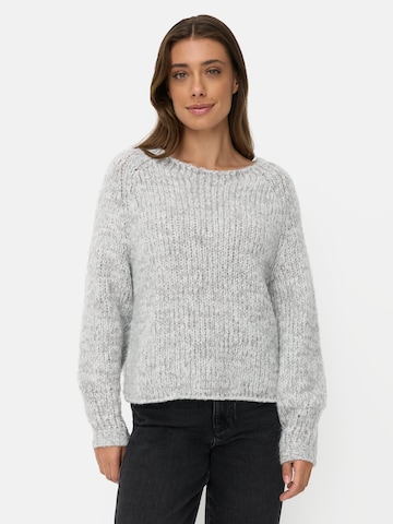 CAMEL ACTIVE Strickpullover mit weiten Ärmeln in Grau: Vorderseite
