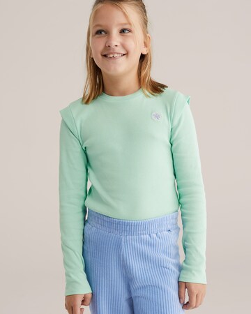 WE Fashion Футболка в Зеленый: спереди