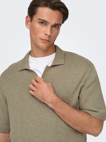 Only & Sons - Jersey 'ONSTRAVIS' en marrón