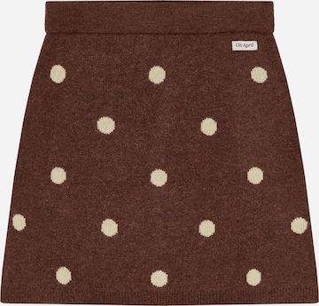 OH APRIL - Saia 'May' em castanho: frente