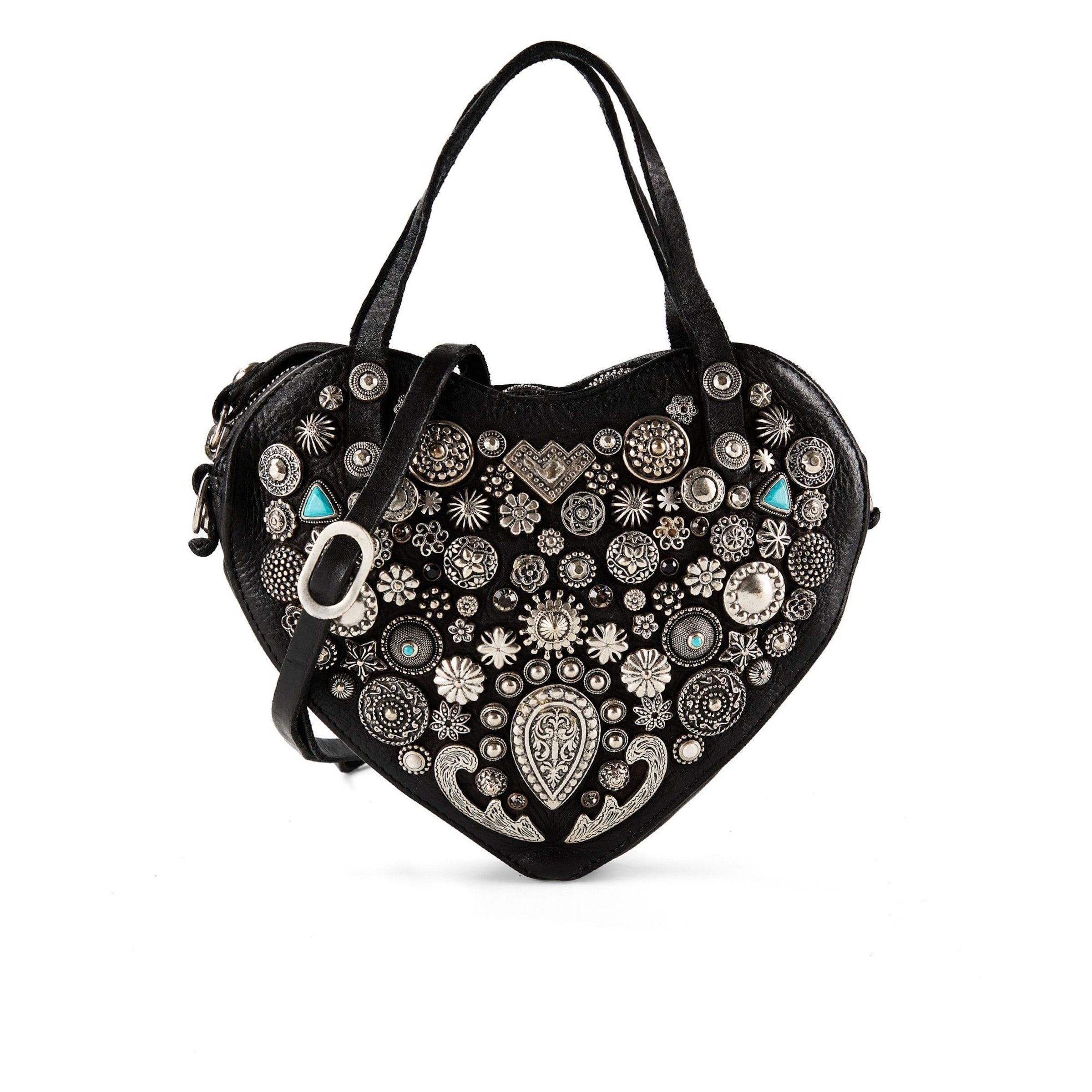 Borsa a mano 'Valentina' di Campomaggi in nero: frontale