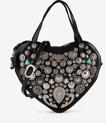 Borsa a mano 'Valentina' di Campomaggi in nero: frontale