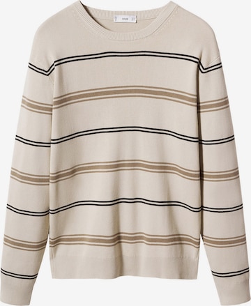 MANGO MAN Sweater 'UGO' in Beige: front