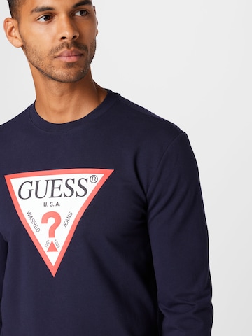 GUESS Sweatshirt 'Audley' in Blau