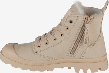 Palladium High-top trainers 'Pampa Hi Zip WL' in Beige: front