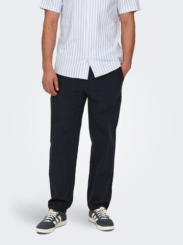 Only & Sons Loosefit Hose 'ONSSinus' in Blau: Vorderseite