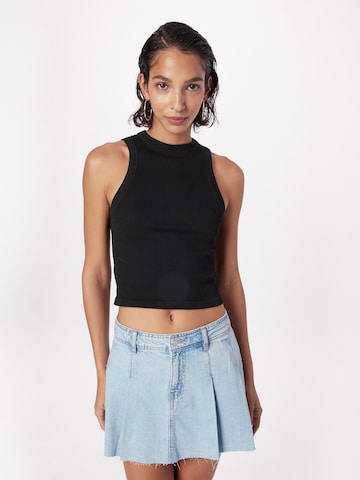 TOPSHOP Knitted top in Black: front