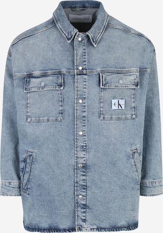 Veste mi-saison Calvin Klein Jeans Curve en bleu : devant