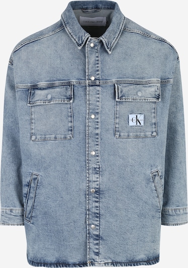 Calvin Klein Jeans Curve Veste mi-saison en bleu denim, Vue avec produit