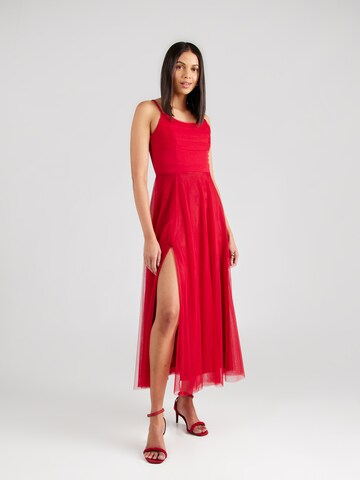 Skirt & Stiletto - Vestido de gala 'Leah' en rojo: frente