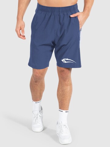 Regular Pantalon de sport Smilodox en bleu : devant