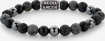 Rebel & Rose Bracelet in Grey: front