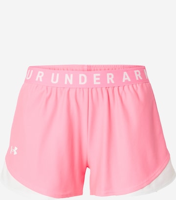 UNDER ARMOUR - Regular Calças de desporto 'Play Up 3.0' em rosa: frente