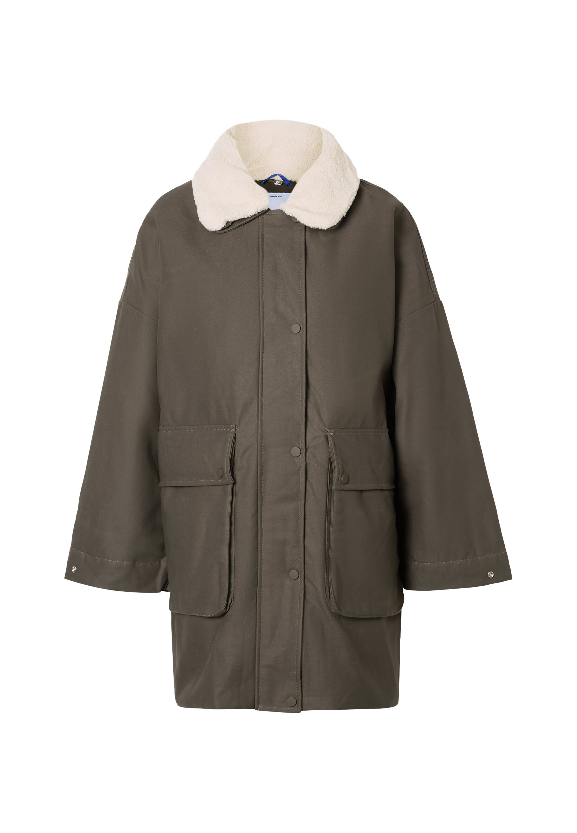 Parka mi-saison 'MAINE' Embassy of Bricks and Logs en gris : devant