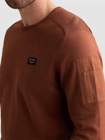 PME Legend - Jersey 'American Classic pullover with flight pocket' en marrón