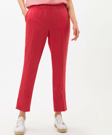 BRAX Tapered Chino 'Maron' in Rood: voorkant