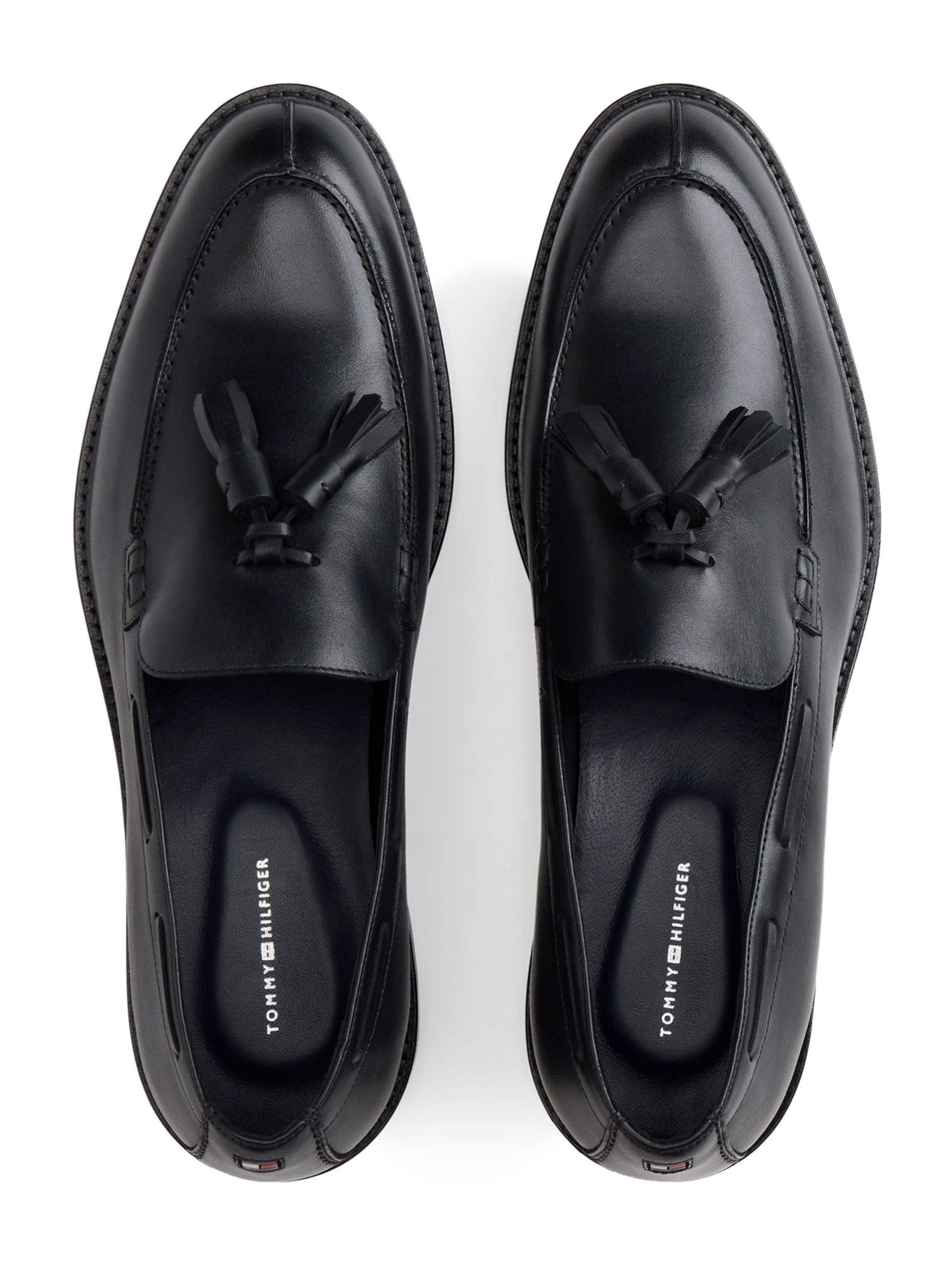 TOMMY HILFIGER Slipper in Schwarz