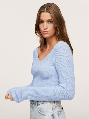 MANGO Sweater 'Balcony' in Blue