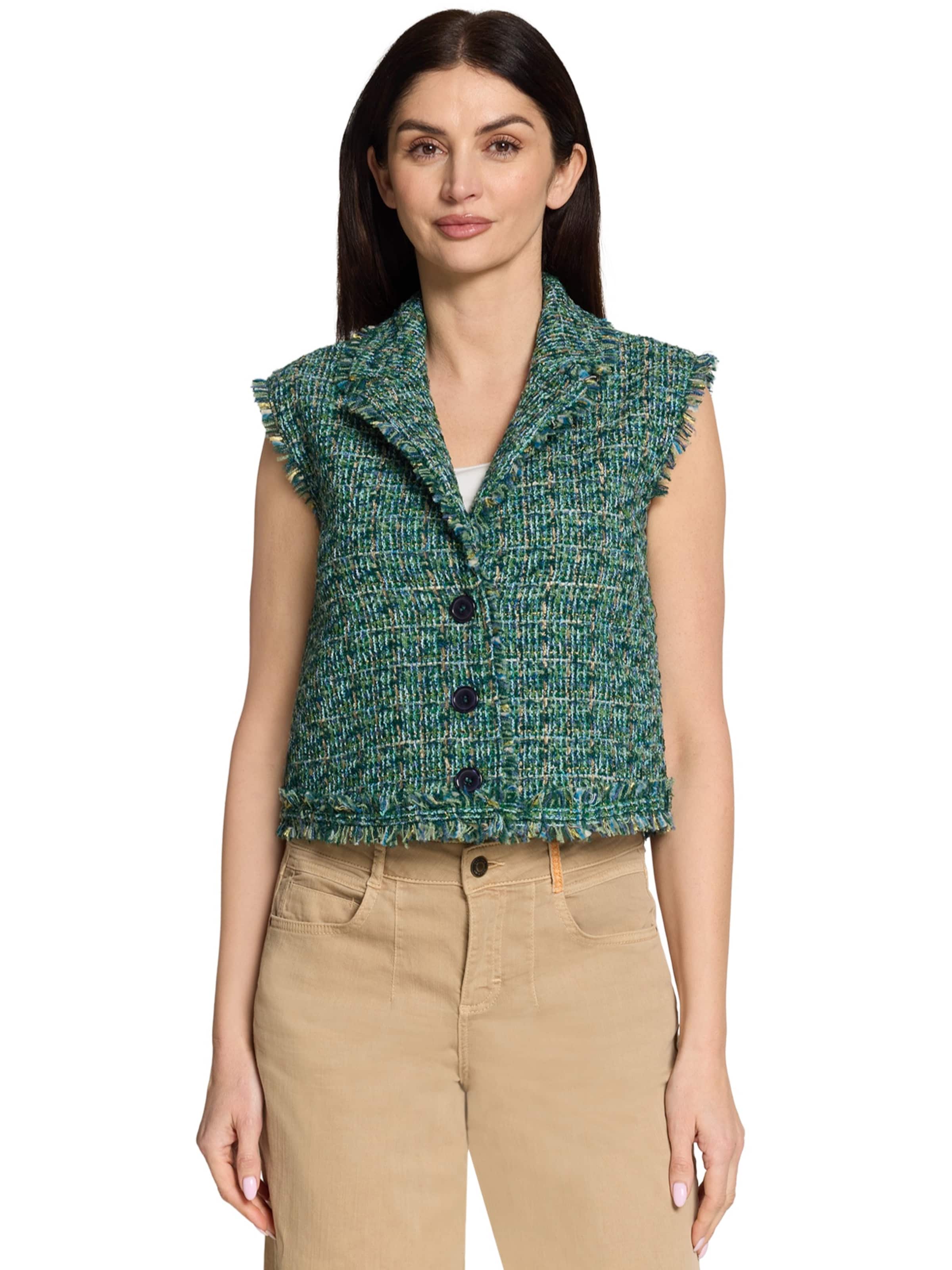 Gilet Cartoon en vert : devant