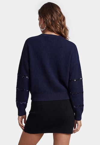 Pull-over 'Festive' faina en bleu