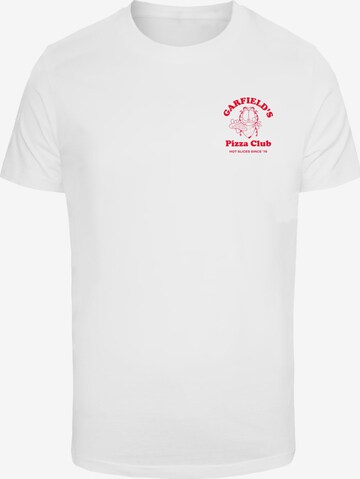 Merchcode Shirt 'Garfield 45' in Weiß: predná strana