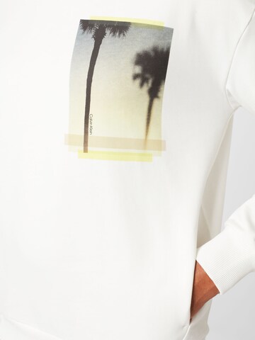 Calvin Klein Sweatshirt 'Beach' in White