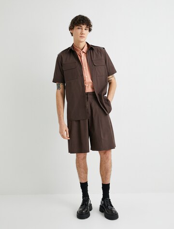 Koton Regular fit Button Up Shirt in Brown