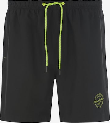Jan Vanderstorm Badeshorts 'Evander' in Schwarz: Vorderseite